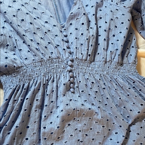 Taylor Dress in Light Blue Eyelet dress size 12 - Picture 8 of 12
